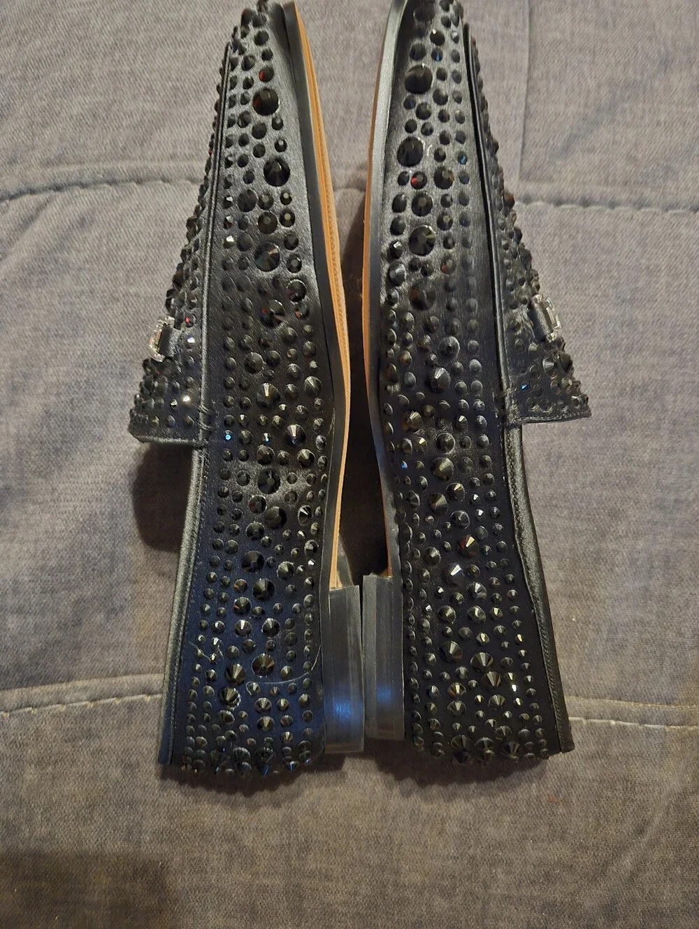 Sam Edelman Loraine Bling Loafer Flats in black Sz 9 NWOB